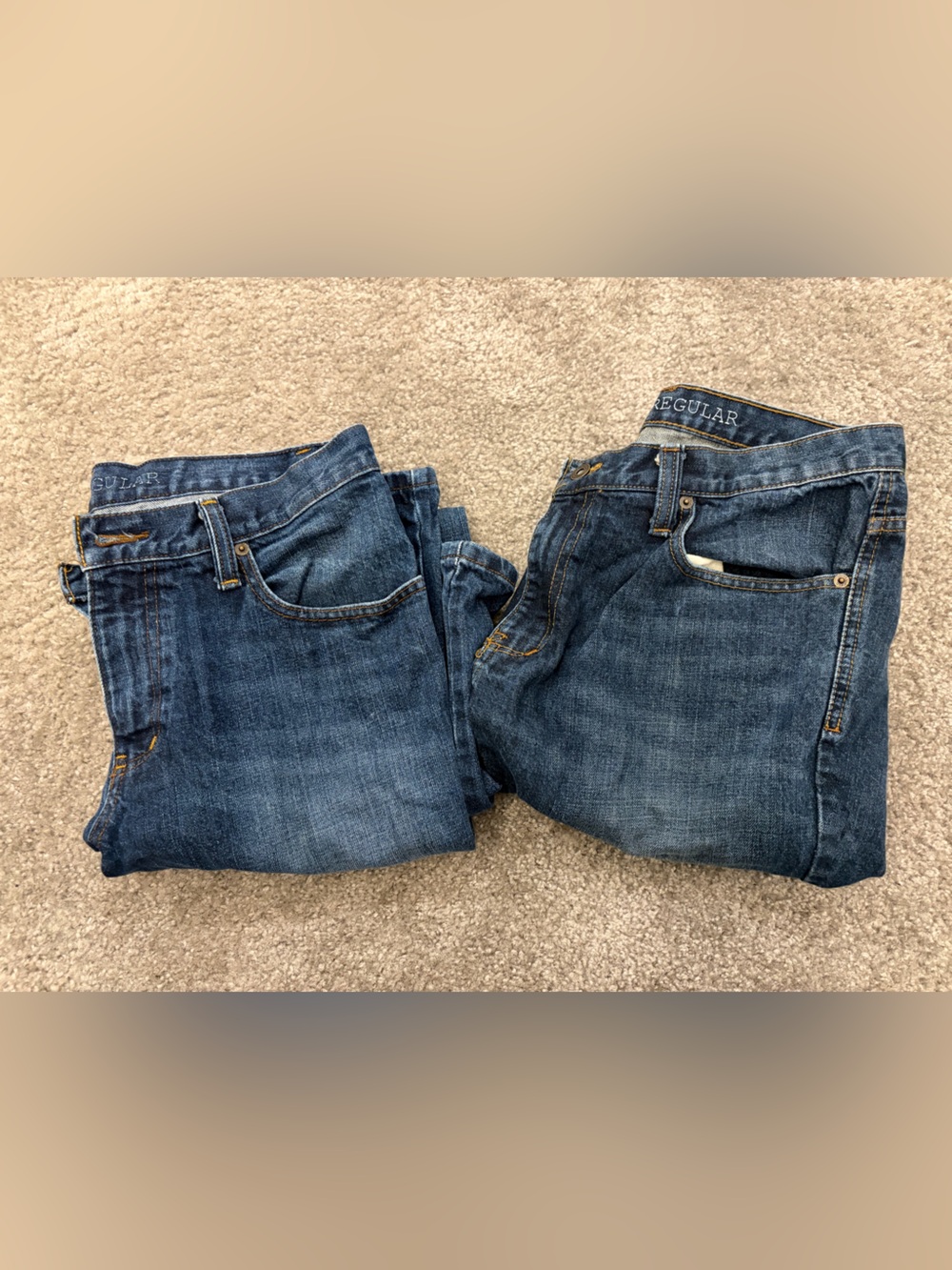 FREE WORLD Dark Wash Blue Denim Jeans size 33